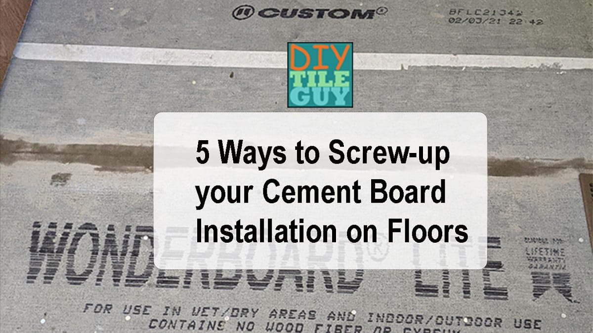 How to Install Cement Board for Tile Projects (DIY)
