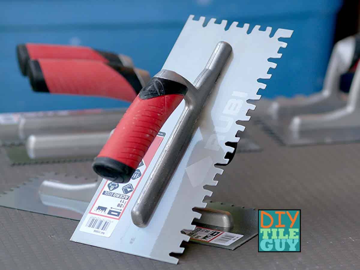 Euro notch trowel by Rubi tools is sometimes called the 'YW' trowel.